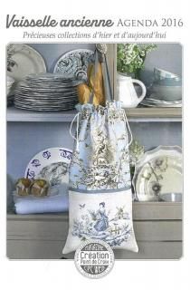 ƥåCREATION POINT DE CROIX<br>Calendrier 2016  vaisselle ancienne <br>ץ()