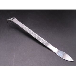 ヘラ付き熊手 ステンレス／Stainless steel Bonsai rake and spatula