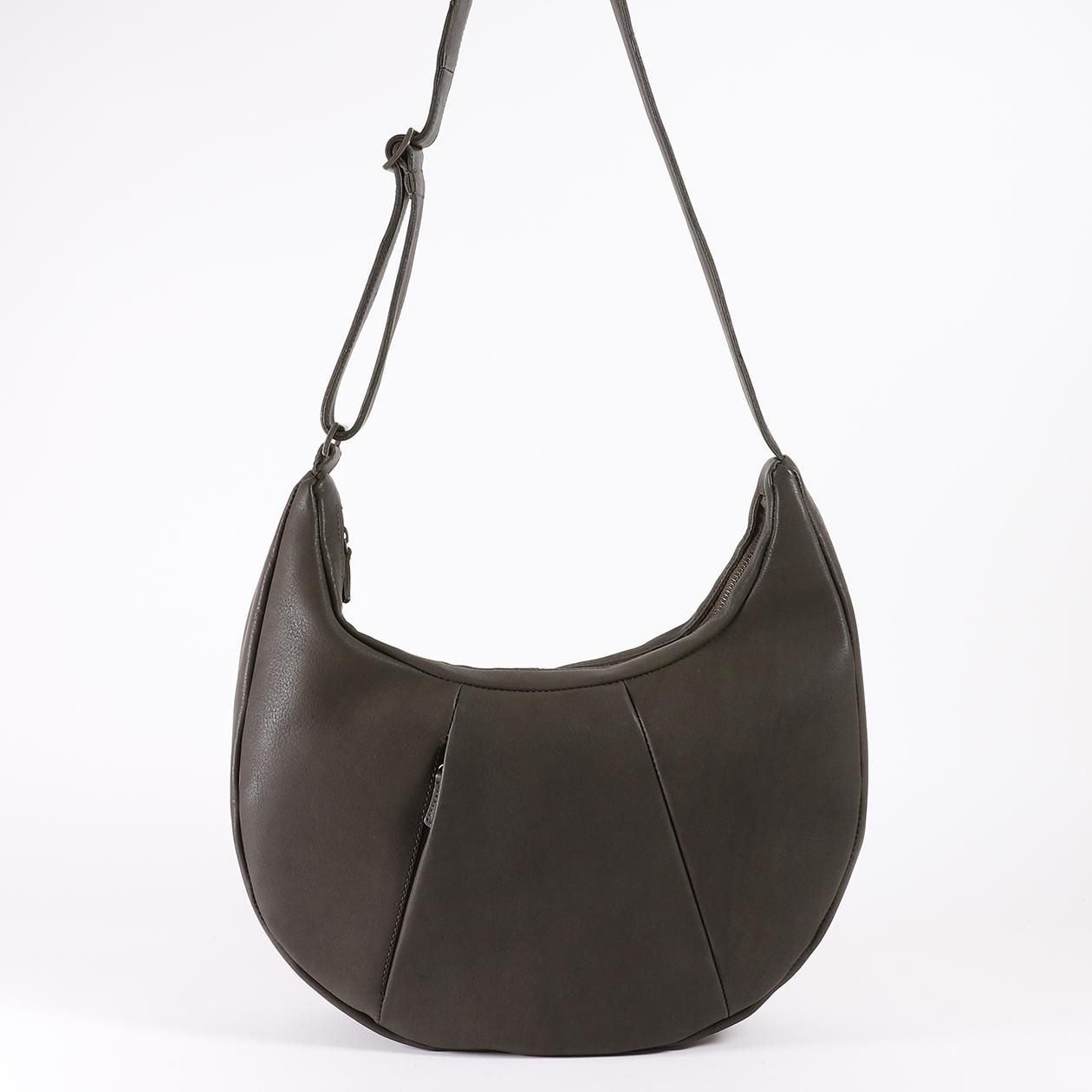 B.stuff ブラウン レザー ショルダーバッグ 本革ルナショルダーバッグ | 7159 - B.stuff online store｜7159