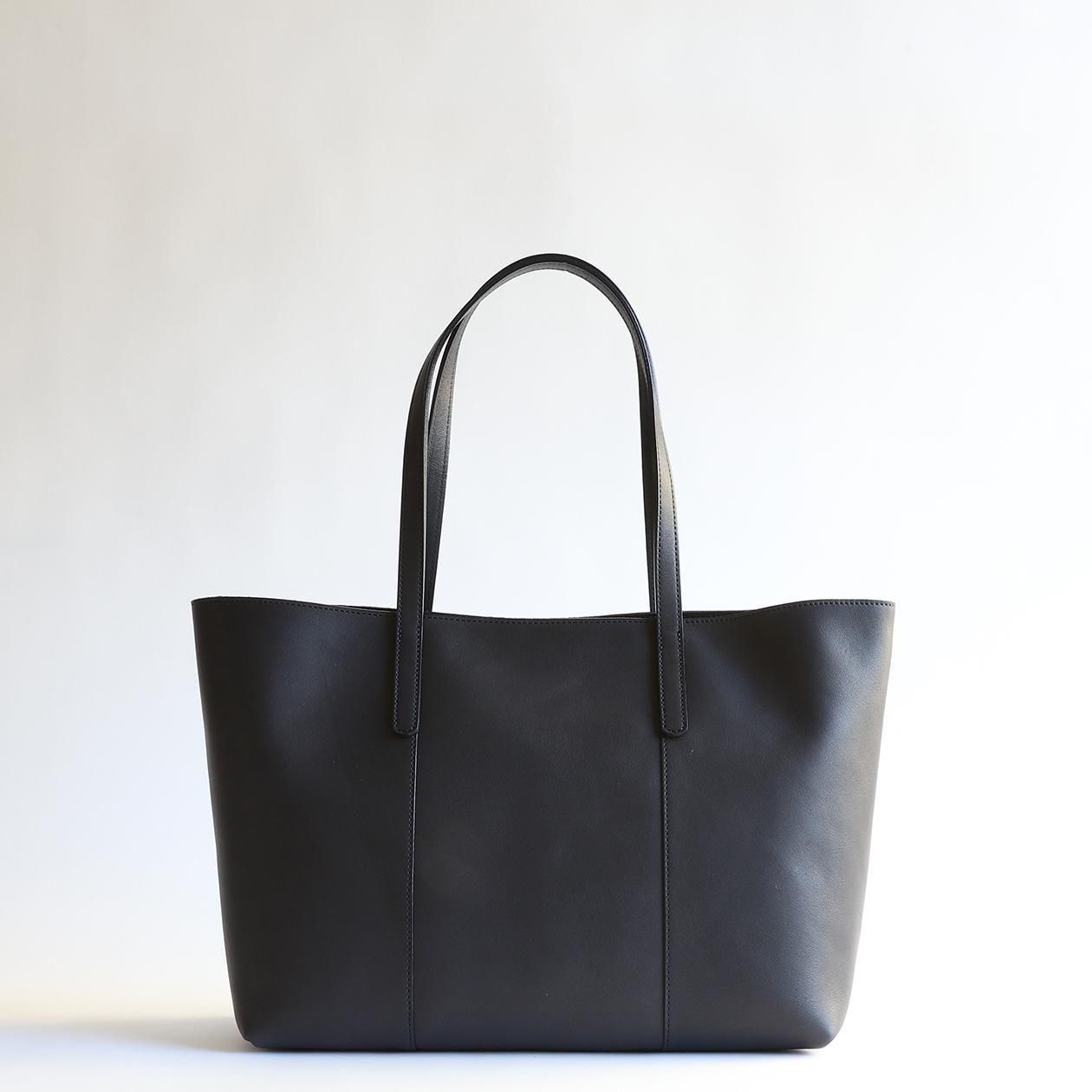 【無条件保証付】ハンドメイド　ヌメ本革　トート　ブラック ★新品★1000 ブラックヌメ トート – トートバッグ – 土屋鞄製造所