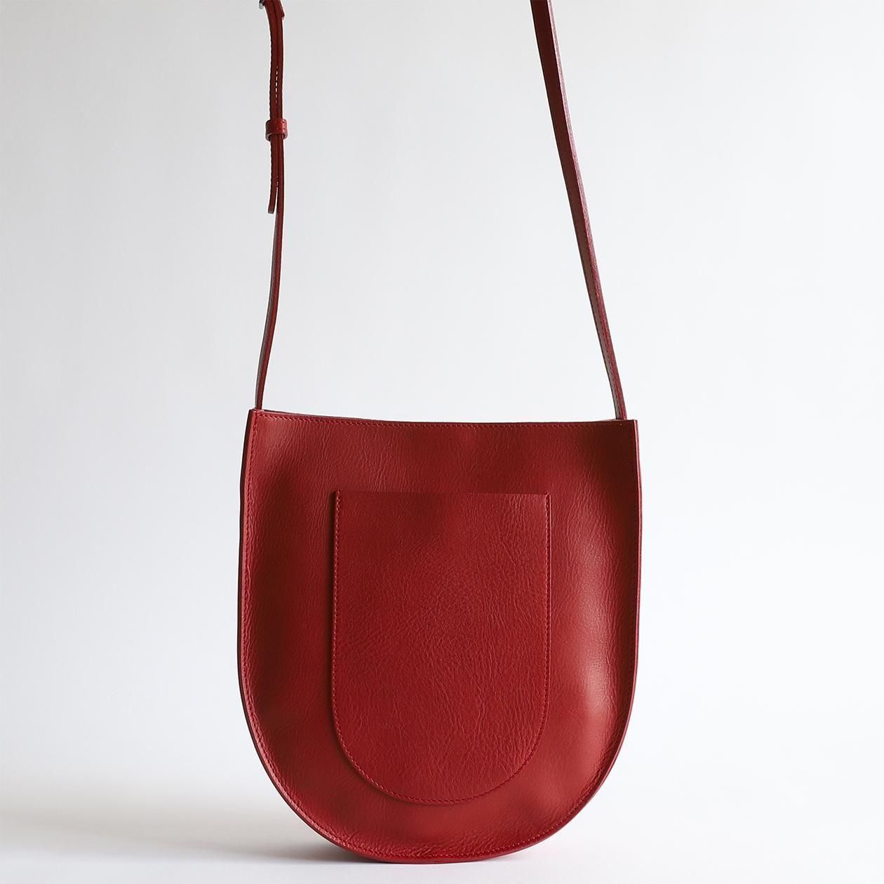 ノベルティ　試着のみ ショルダーバッグ ポシェット チェーンストラップ 本革 org.jpg