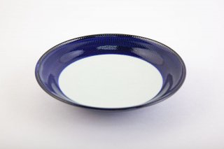 藍濃とび鉋　和皿