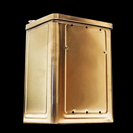 【一斗缶燻製器/大容量】艶消しブラック×木目 取手取り外し可能　吊るし燻製可能 尾上製作所 チャコールスモーカー(大型燻製器) 【屋外用】 ON