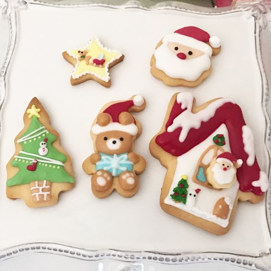 クリスマスアイシングクッキーセット アイシングクッキー プチギフトにオーダーメイドアイシングクッキー通販atelier Marron