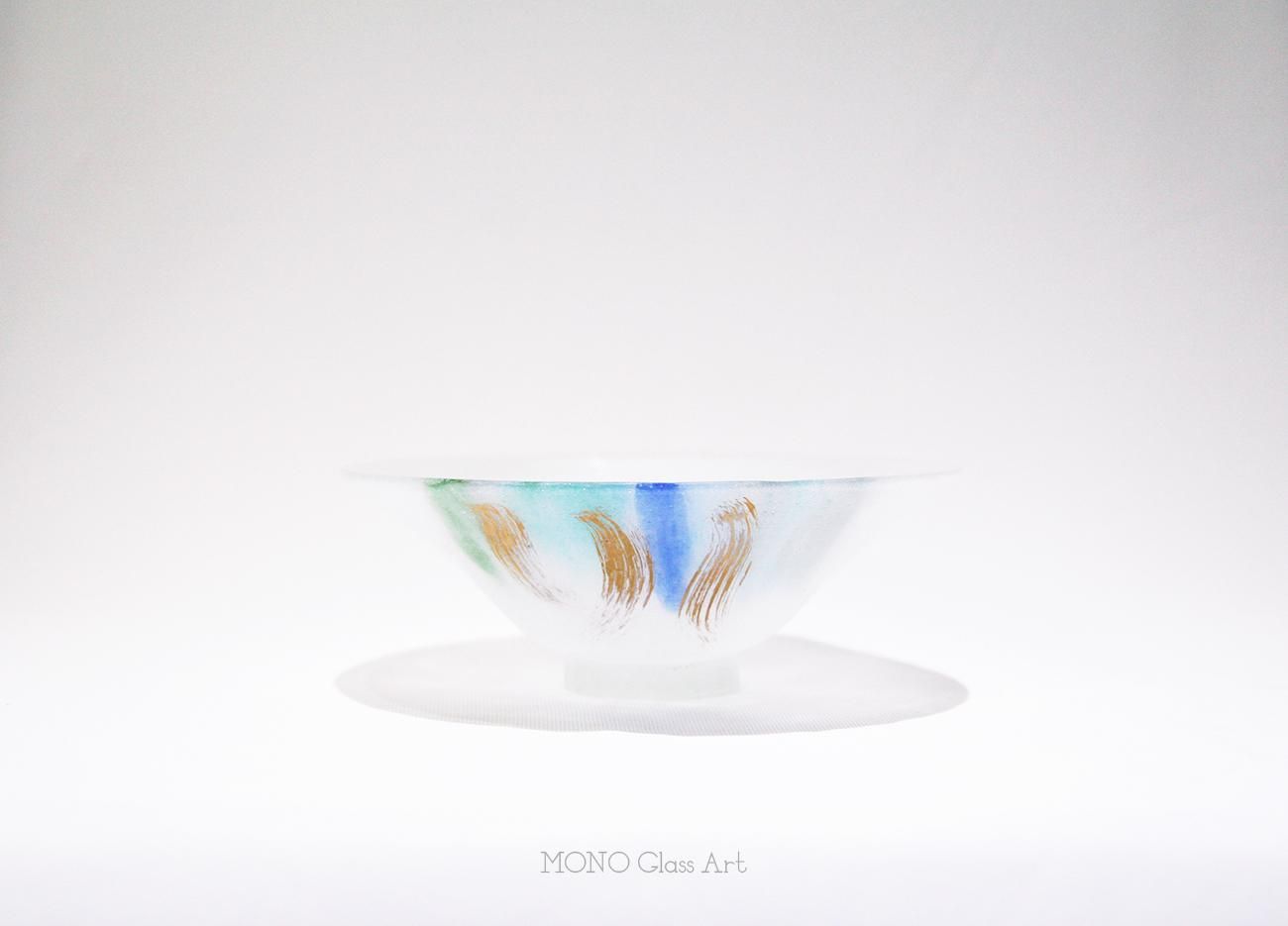 Daum France パートドヴェール ボウル 抹茶茶碗 ORPHEE 未使用 Daum