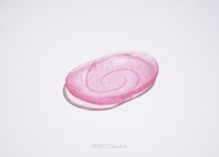 小皿 -波紋- 3【オリジナル・一点もの | 涼しげガラス皿】