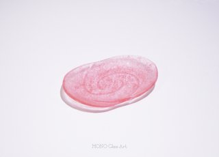 小皿 -波紋- 4【オリジナル・一点もの | 涼しげガラス皿】
