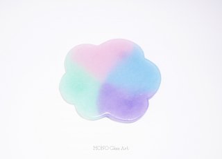 雲のケーキ皿【オリジナル・一点もの | 4色の雲形中皿】