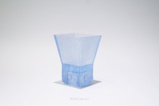 高台盃-青-【ガラス酒器 | オリジナル・一点もの】