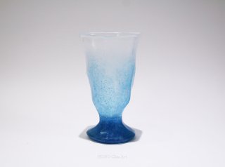 ビアグラス-ブルー-【オリジナル・一点もの | グラス・酒器】