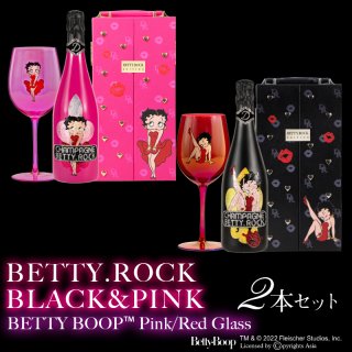 BETTY.ROCK BLACK&PINK 2種セット RED&PINKグラス付