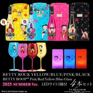 ͽBETTY.ROCK PINKBLACKBLUEYELLOW 4糧å PINK&RED&YELLOW&BLUE饹LED饤