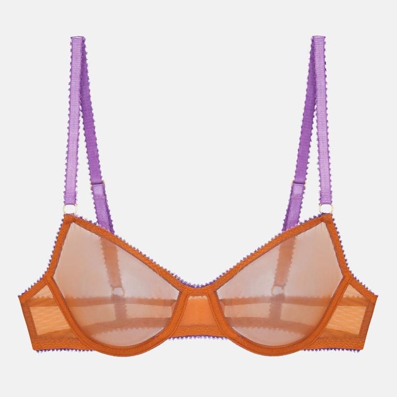 Dora Larsen〝LUELLA〟Clean Tulle Underwire Bra - myteddy