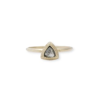 PLOCI<br/>Salt  Pepper Rose Cut Diamond Ring