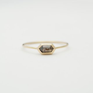 PLOCI<br/>Chocolate Brown Rose Cut Diamond Ring