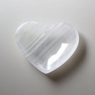 white onyx small heart bowl/  I