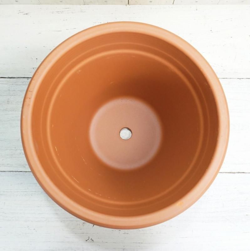 植木鉢 おしゃれ 大型 テラコッタ リムポット M＜ 42cm 14号 底