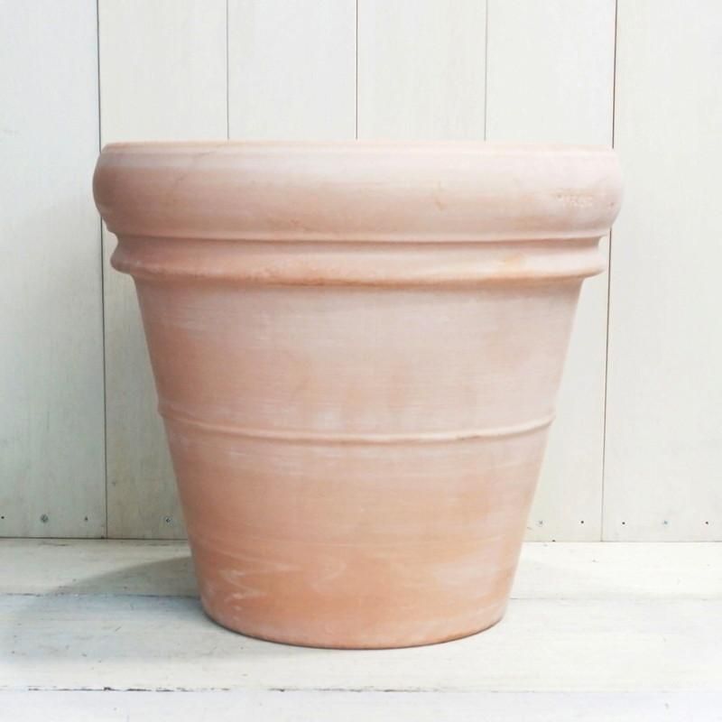 植木鉢 おしゃれ 大型 テラコッタ リムポットホワイト 2L＜ 52cm 17号