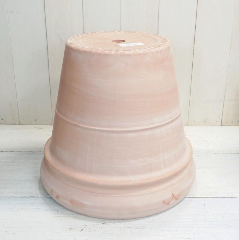 植木鉢 おしゃれ 大型 テラコッタ リムポットホワイト 2L＜ 52cm