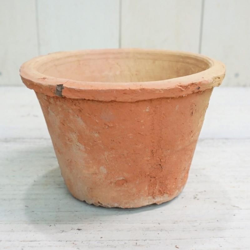 植木鉢 おしゃれ 素焼き ジャンクポット浅/P M (Re/Gy) 15cm 5号