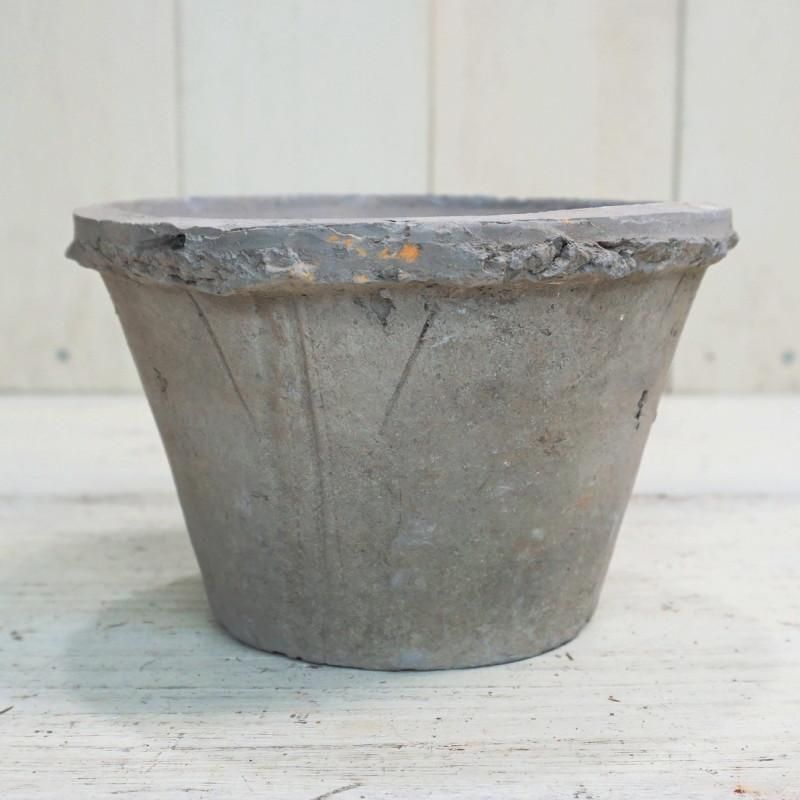 植木鉢 おしゃれ 素焼き ジャンクポット浅/P M (Re/Gy) 15cm 5号 穴