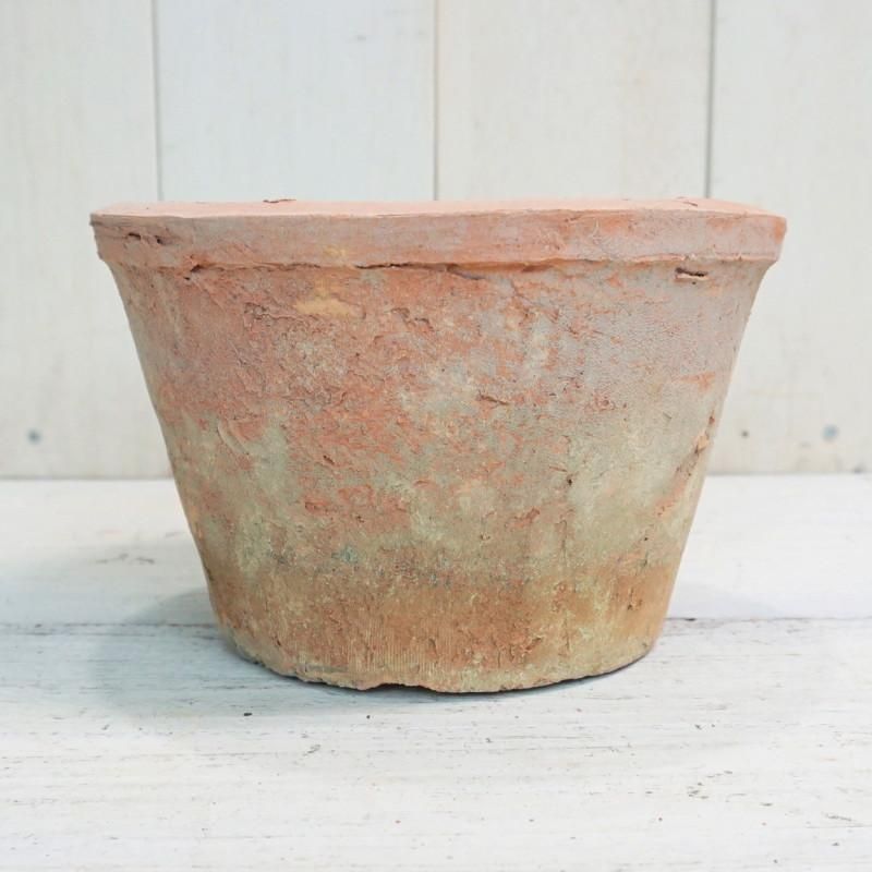植木鉢 おしゃれ 素焼き ジャンクポット浅/P L (Re/Gy) 19cm 6号 植木鉢 おしゃれ 素焼き ジャンクポット浅/P L (Re/Gy) 19cm 6号
