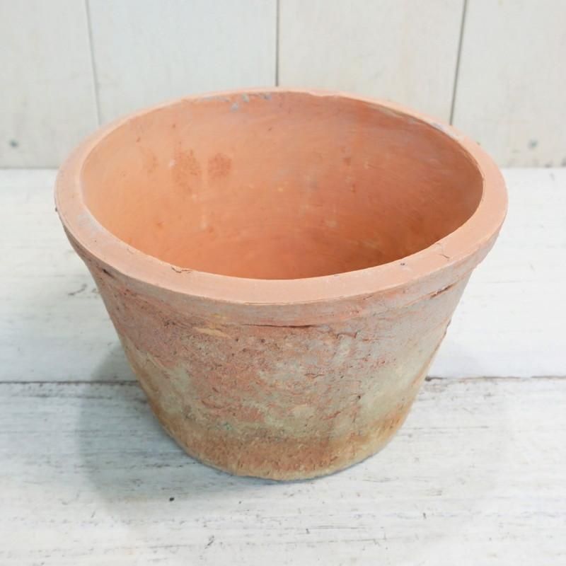植木鉢 おしゃれ 素焼き ジャンクポット浅/P L (Re/Gy) 19cm 6号 植木鉢 おしゃれ 素焼き ジャンクポット浅/P L (Re/Gy) 19cm 6号