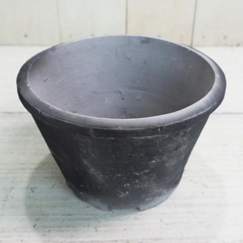 上品コーデはコレで安心！ 植木鉢 おしゃれ 6号 19cm (Re/Gy) L ジャンクポット浅/P 素焼き 鉢・プランター