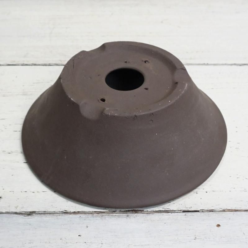 植木鉢 おしゃれ 陶器鉢 常滑焼 丸反山草深鉢T70A 3L＜ 24cm 8号