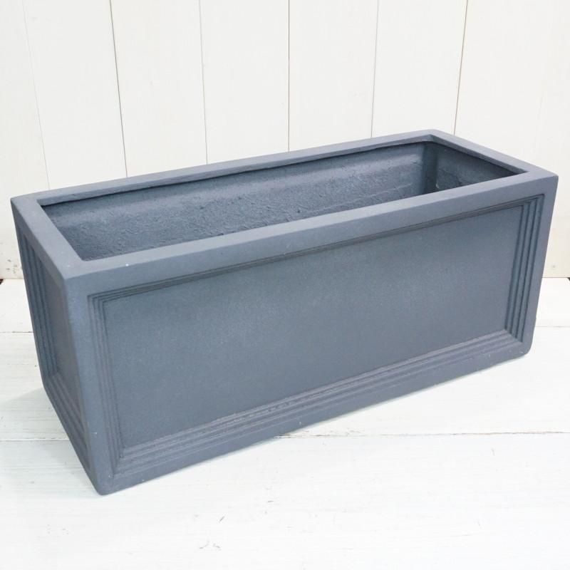 植木鉢 おしゃれ 大型 プラスチック 軽い Llプランター S Frp 60cm グレー 穴あり 横長 長方形 直方体 四角 繊維強化 軽量