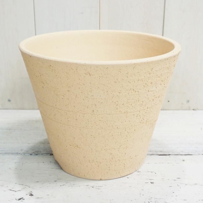 植木鉢 おしゃれ 和風 常滑焼 ラフポット L(Be/Br)＜ 22cm 7号