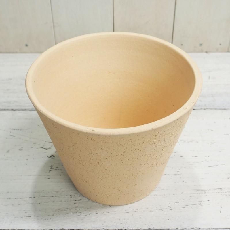 植木鉢 おしゃれ 和風 常滑焼 ラフポット L(Be/Br)＜ 22cm 7号 穴あり