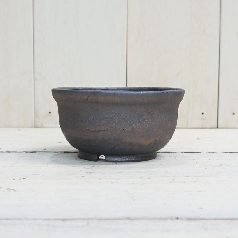 植木鉢 おしゃれ 陶器鉢 信楽焼 金彩浅< 12cm 4号 穴あり 金 黒 植木鉢 おしゃれ 陶器鉢 信楽焼 金彩浅< 12cm 4号 穴あり 金 黒