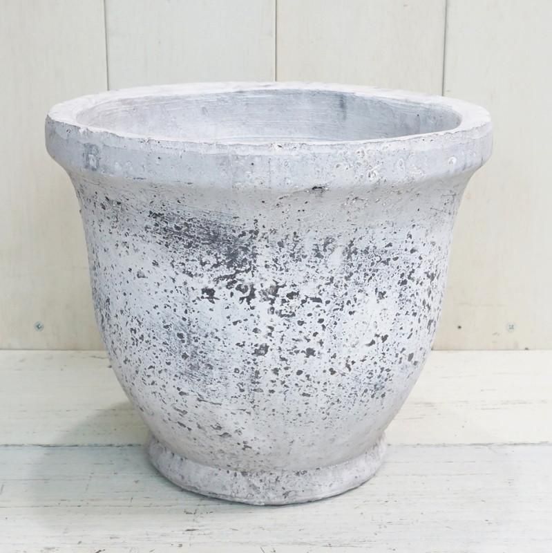 植木鉢 おしゃれ アンティーク 陶器鉢 セレナラウンドポットL