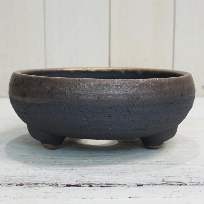 植木鉢 おしゃれ 和風 金彩鉄鉢 3点セットM＜ 15cm 5号 18cm 6号
