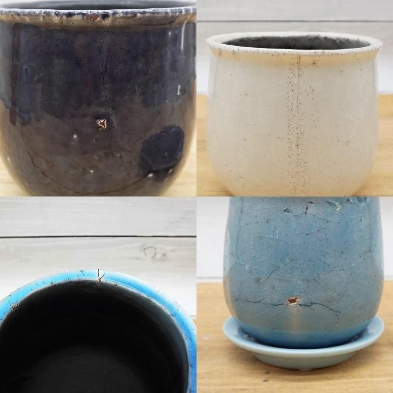 植木鉢 おしゃれ 陶器鉢 ステララウンドS(4色) 11cm 4号 穴あり