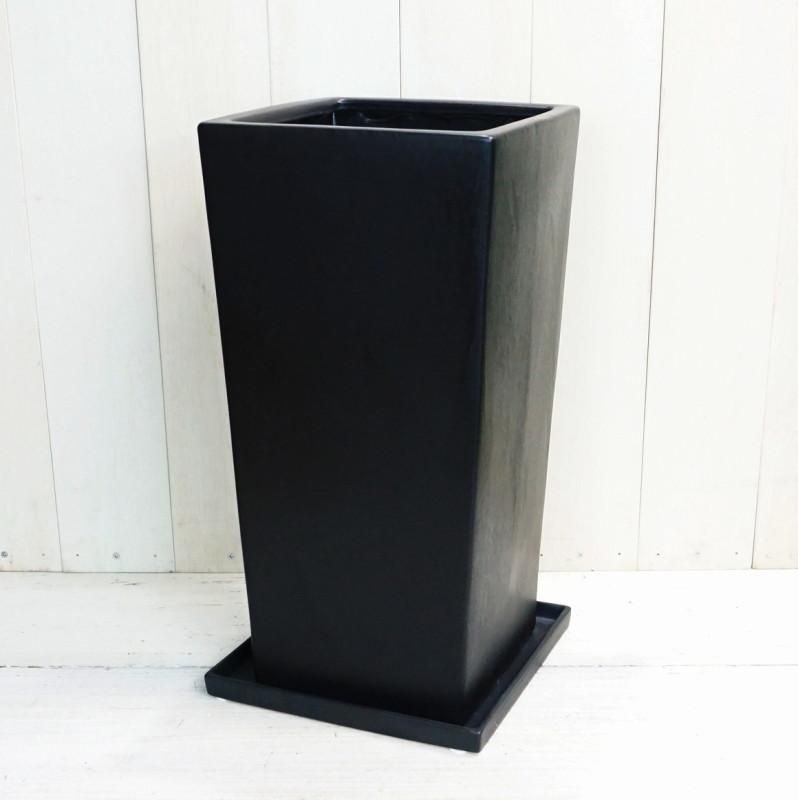 植木鉢 おしゃれ 陶器鉢 トールスクエア L (2色)< 30cm 10号 穴 植木鉢 おしゃれ 陶器鉢 トールスクエア L (2色)< 30cm 10号 穴