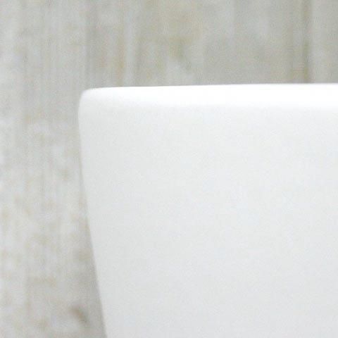 大型植木鉢　受皿付　スクエアトール　マットホワイト　陶器鉢　2個セット 植木鉢 おしゃれ 陶器鉢 トールスクエア S (2色)＜ 25cm 8号 穴