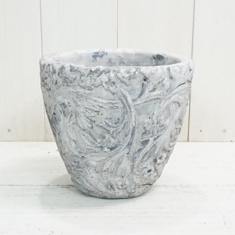 紫色の花模様 につまら 六角形陶器鉢→天山と刻印有り