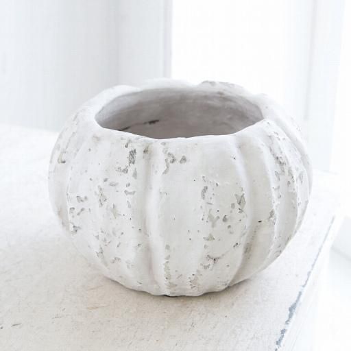 植木鉢 おしゃれ アンティーク 陶器鉢 パンプキンポット＜ 15.5cm 5号