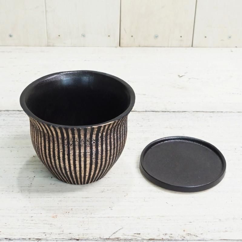植木鉢 おしゃれ 陶器鉢 マルグリットM(2色)＜ 12cm 4号 穴あり