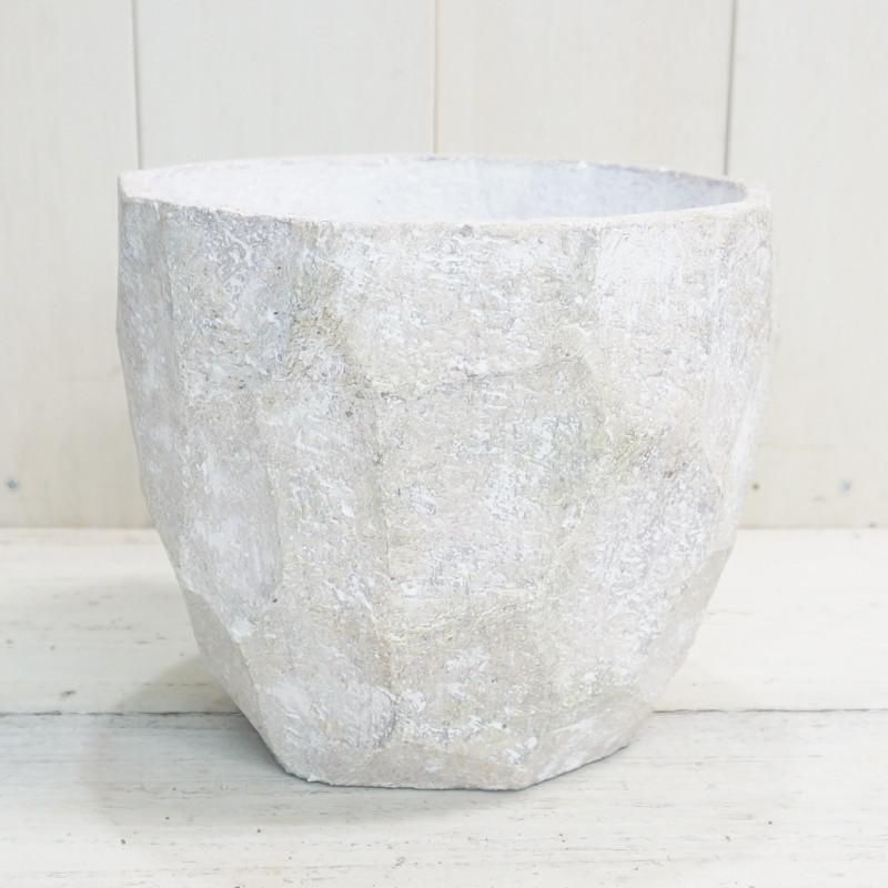 鉢 コンクリート おしゃれ アンシャルS＜ 20cm 穴あり 植木鉢 セメント