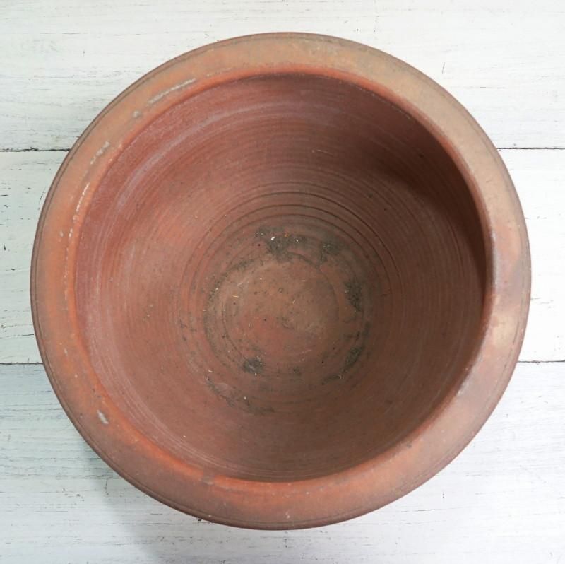 植木鉢 おしゃれ 大型 陶器鉢 タイ真焼カメ M 50cm 16号 底穴