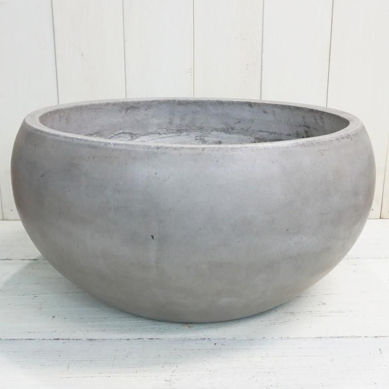 グレーの岩テクスチャー植木鉢 高さ20 センチ 蘭鉢 盆栽鉢 懸崖鉢121