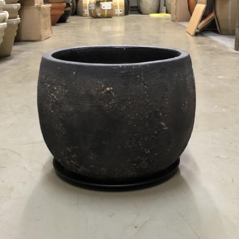 受け皿 おしゃれ 植木鉢 アイアン プレート3L ＜ 25cm 8号