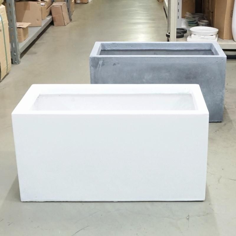 長角プランター おしゃれ 大型 バスク プランター M(2色