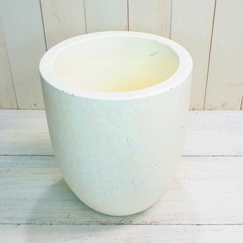 植木鉢 おしゃれ セメント フォリオアルトエッグS (2色)＜ 31cm 10号