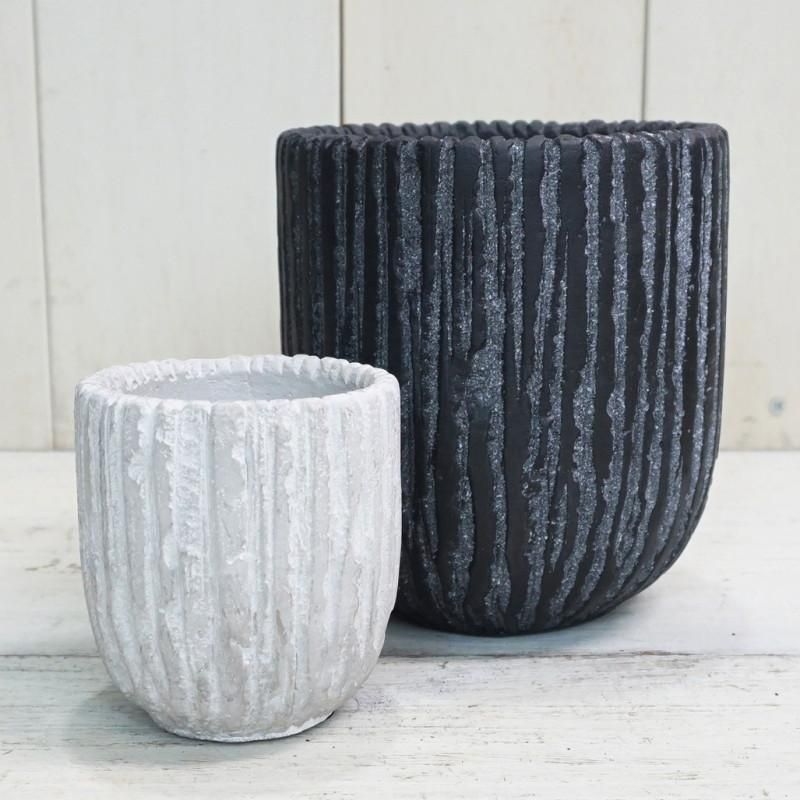 植木鉢 おしゃれ セメント オベリスクラウンドS＜ 8cm 2.5号 底