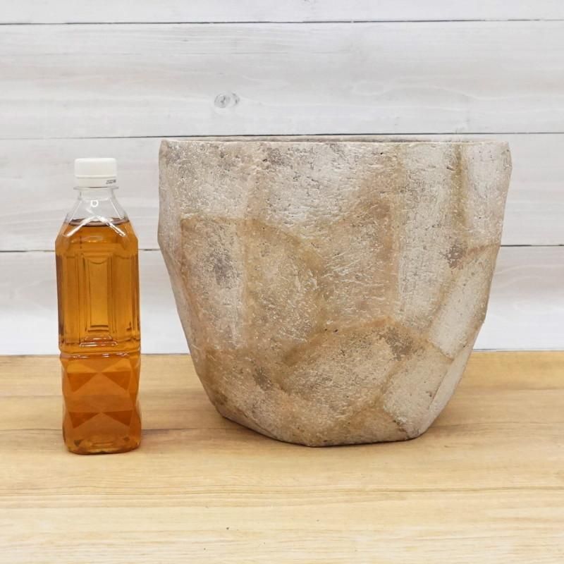 鉢 コンクリート おしゃれ アンシャルL＜ 28cm 穴あり 植木鉢 セメント
