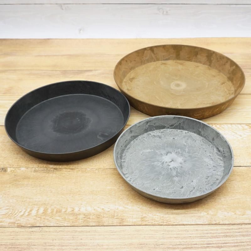 受け皿 植木鉢 おしゃれ アートストーン ラウンドソーサーM 22cm 7号